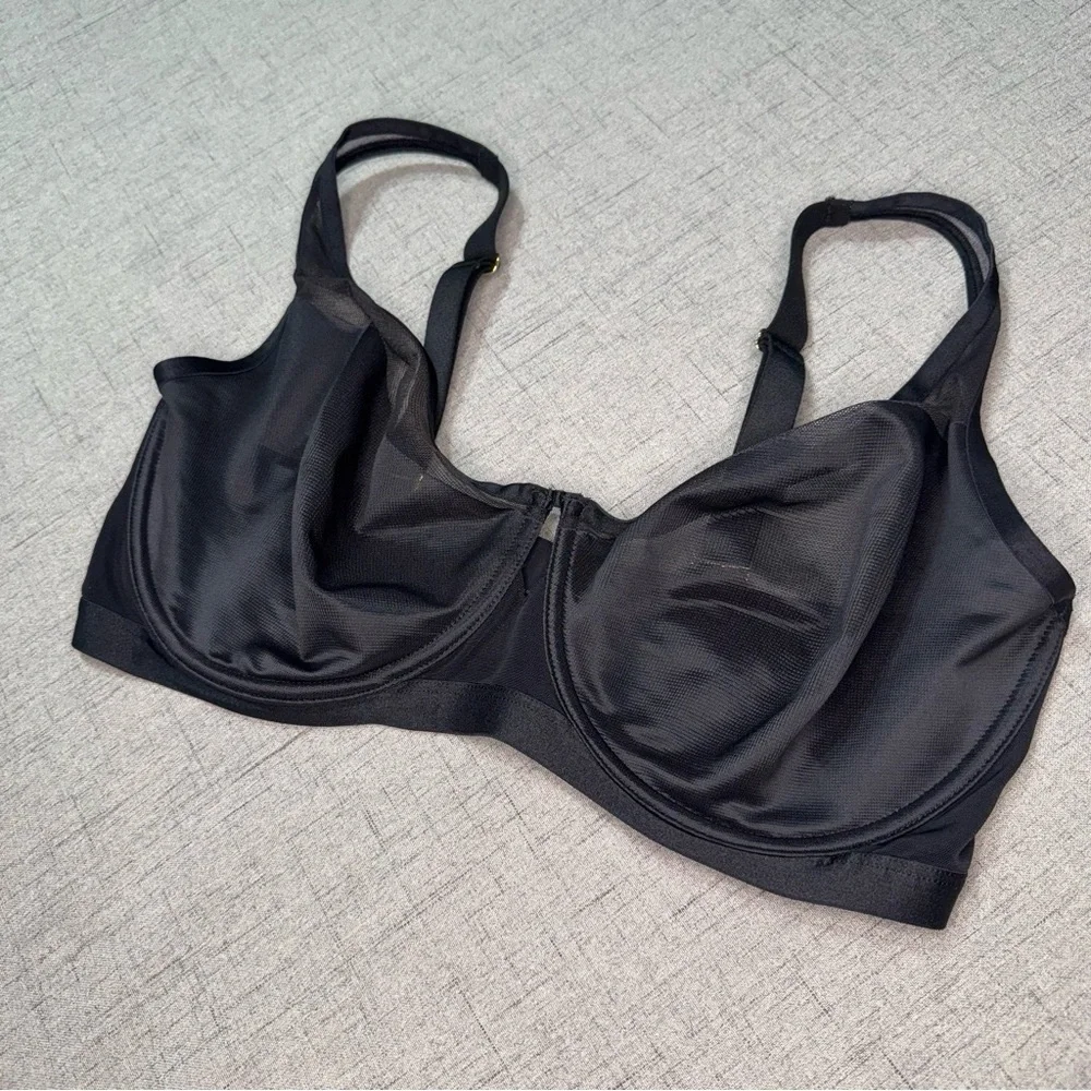 Soma Unbelievable Lift Scoop Balconette Bra Black Size 38DDD New